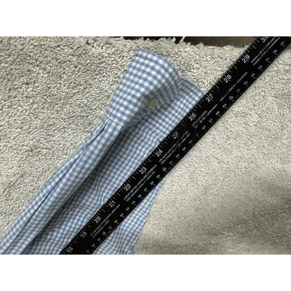 Ralph Lauren Shirt Mens XLARGE blue gingham check Button‎ Up long sleeve SIZE XL - Picture 7 of 7